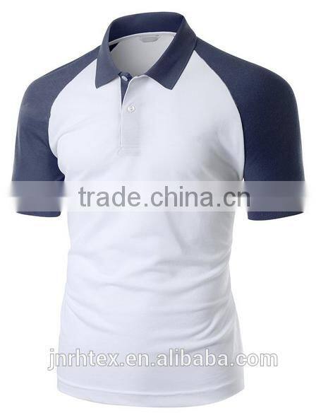 Trade assurance 100 cotton fabric custom men polo shirt design with combination
