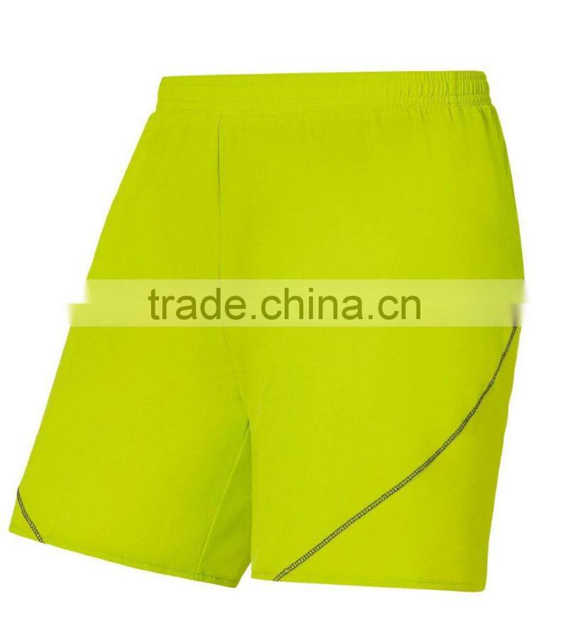 Running men fashion light green active dry fit bulk cheap sports shorts