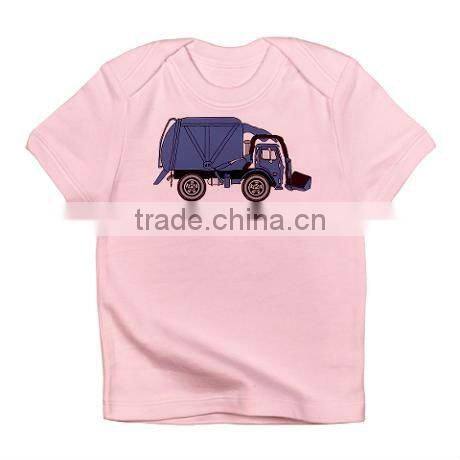 Truck printed enevelop neck Babies T shirt