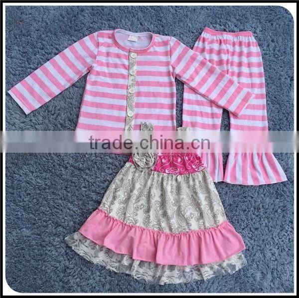 Girls Boutique Autumn Clothing Baby Clothes Hot Sale Cheap Baby Clothing Sets