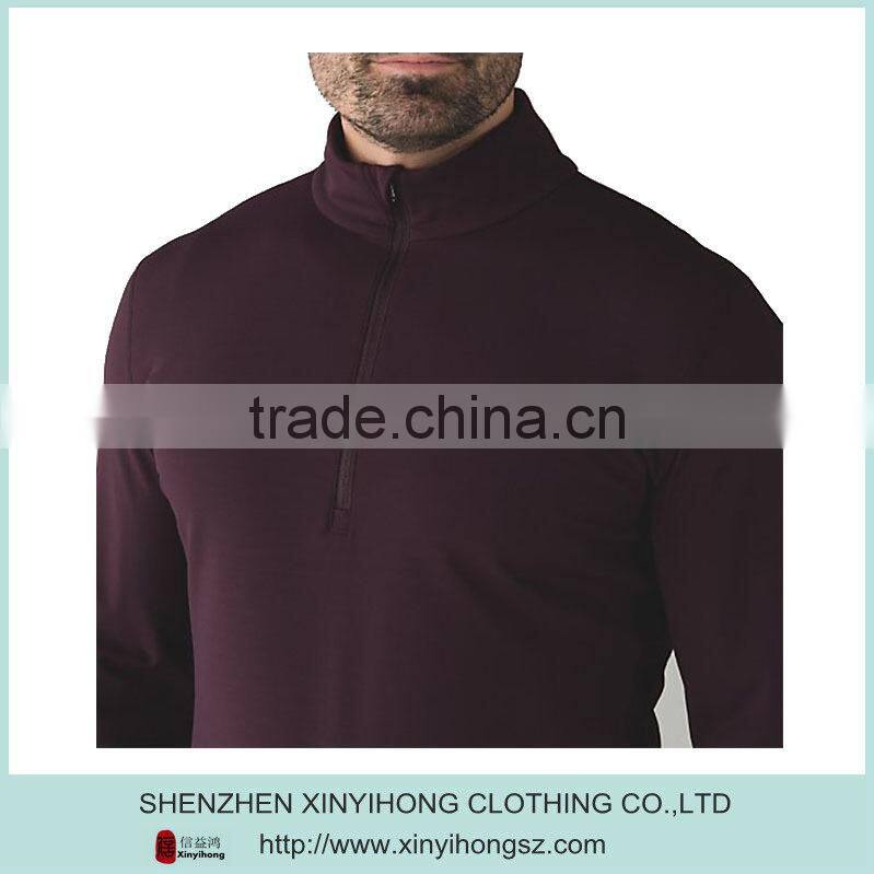 Paneled Warmth 1/2 Zip lightweight pullover no hoodies