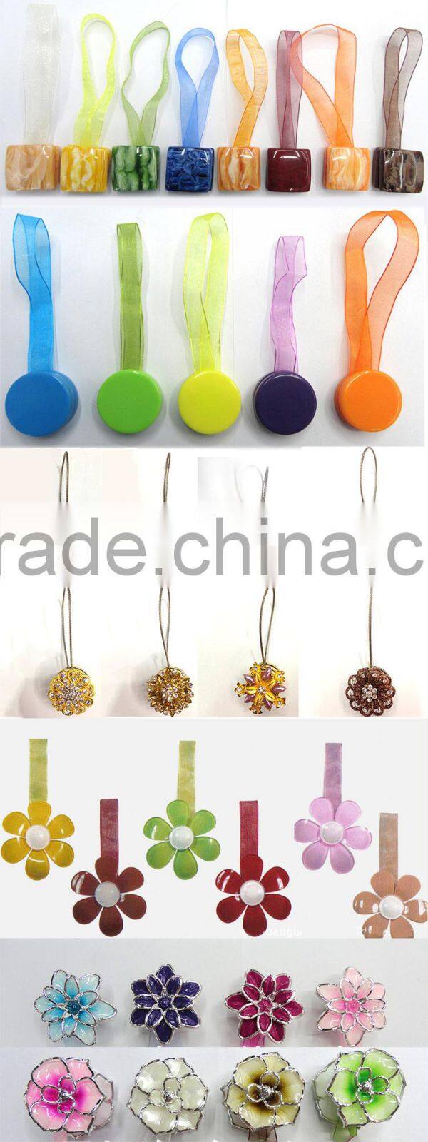 Good Quality Pentagram Arcylic Magnetic Curtain Clip