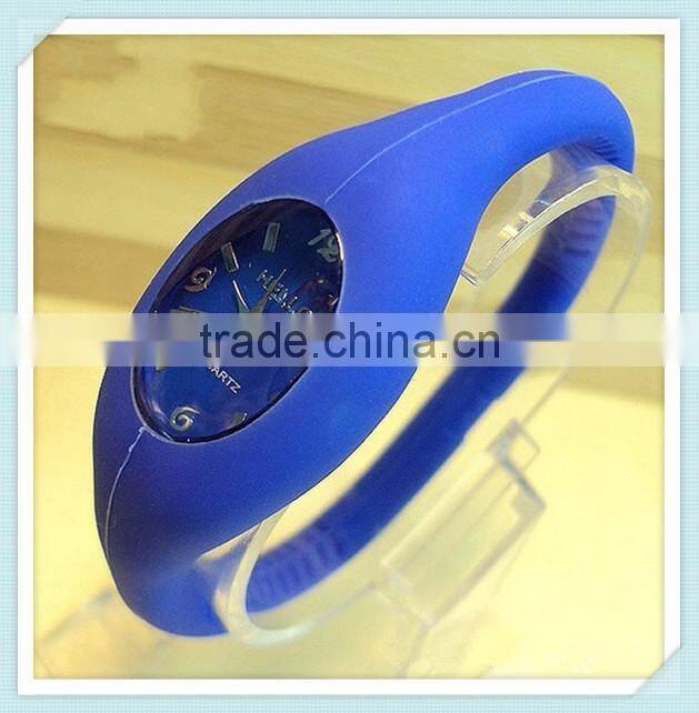 High quality hot sale waterproof quartz ion silicone watch+Negative ion sport watch