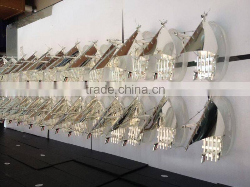 2017 NEW DESIGN real golden plated Dhow Model For kuwait Gifts