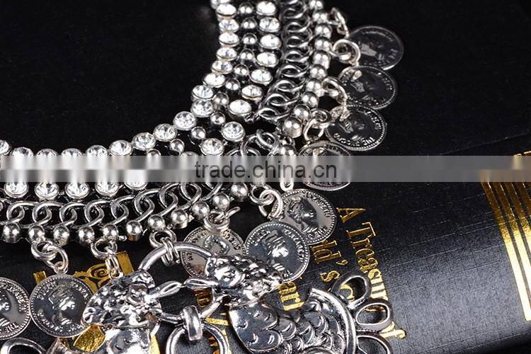 Fashion Jewelry white gold plated alloy jewellery female pendant necklaces