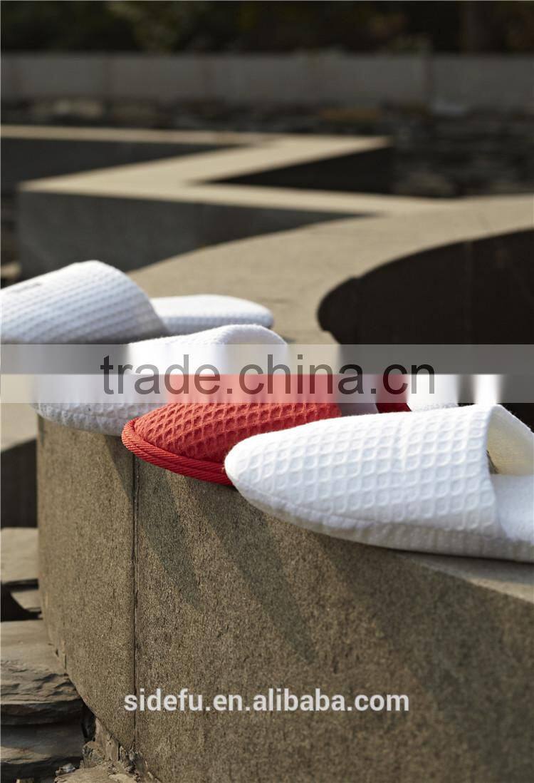 Personalized Closed Toe Disposable Hotel Waffle Slipper