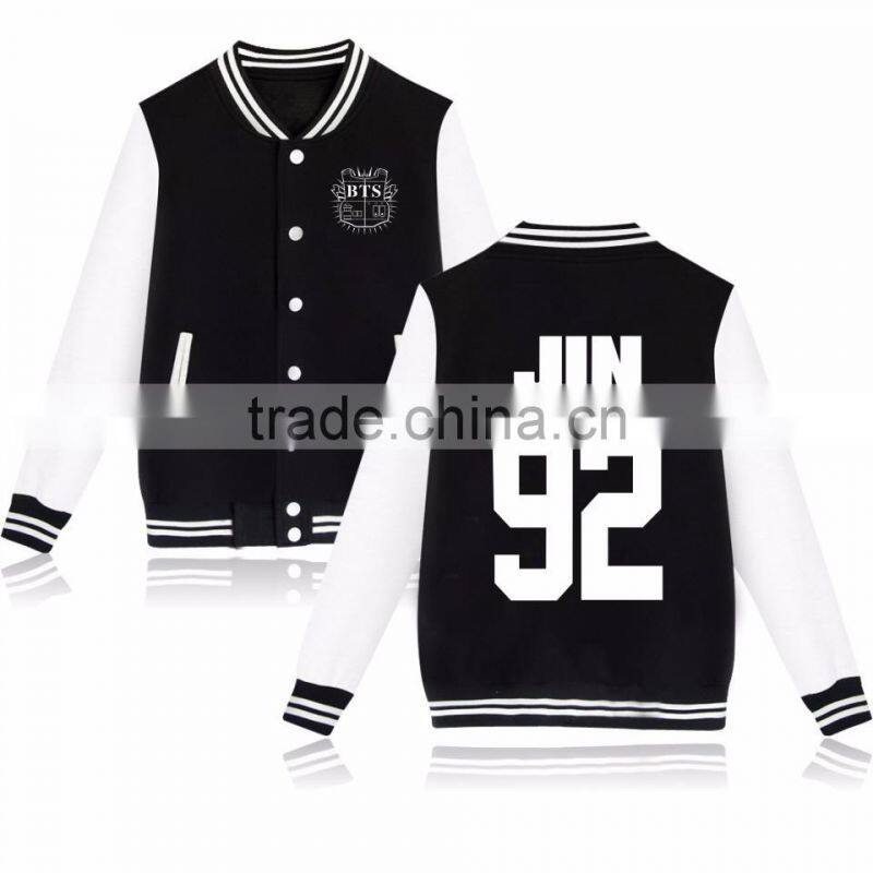 Kpop BTS In Bloom Sweatershirt Sweater Jung Kook Hoodie Bsaeball Uniform