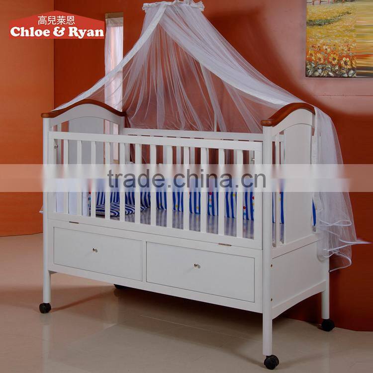Convertible wooden baby crib baby nursery furniture antique baby furniture