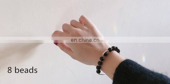 2 Styles Retro Blue Sandstone Luck Black Beads Star Bracelet Couple Jewelry Natural Stone Bracelet