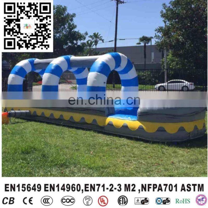 Blue pool inflatable waterslide modest pool inflatable ultra light water slide