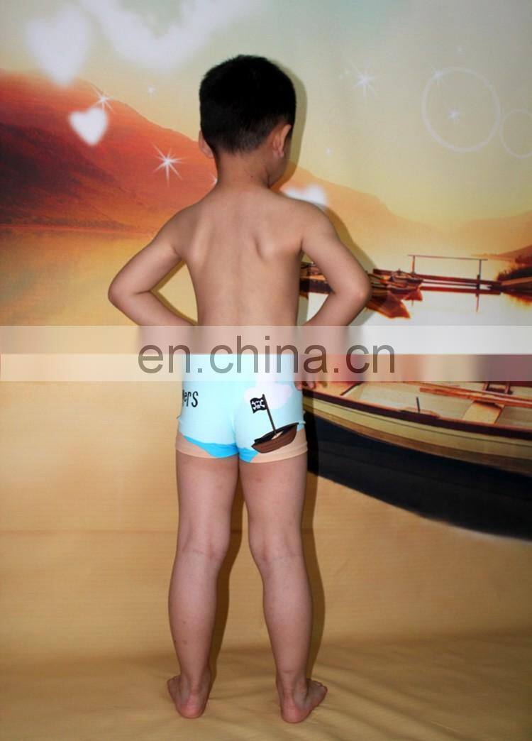 Pirate ship Printed Children Boys swim trunks