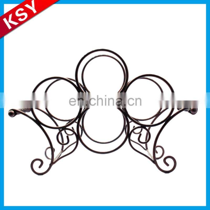 Newest Good Reputation Metal Durable Simple Standing Wine Bottle Rack