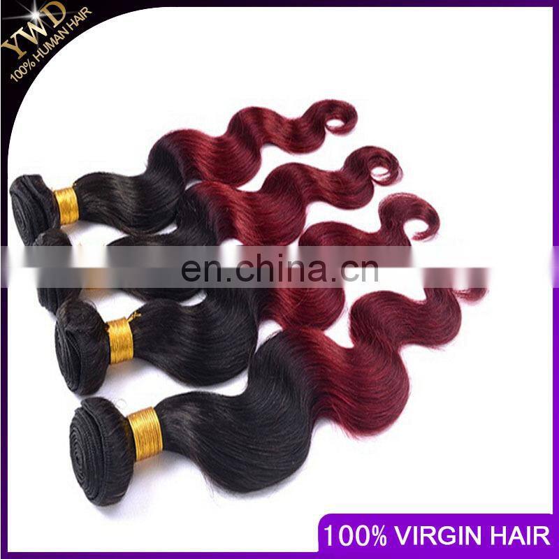 Ombre Hair Extensions Cheap 8A Brazilian Virgin Hair Body Wave1B/BUG Brazilian Human Hair Weave Bundles 10-26inch Paypal Accept