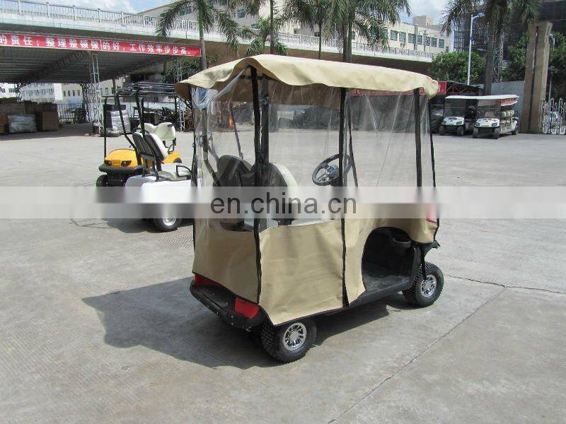 OEM Brand Street Legal Golf Cart in red color, with golf cart enclosures, curtis controller and aluminum alloy frame