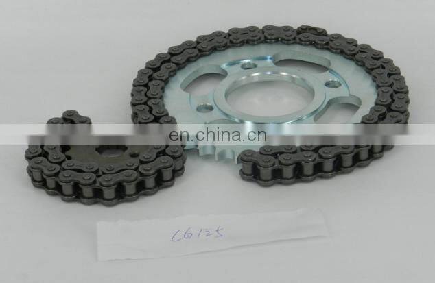 CG125 factory sale motorcycle timing chain, sprocket high precision