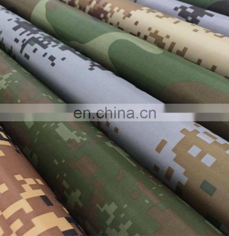 100% polyester 900D camo Oxford Fabric for backpacks/luggages