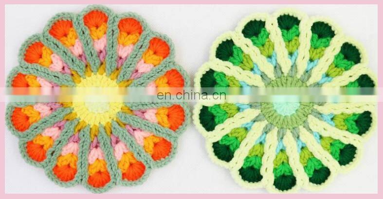 crochet placemat cotton coaster