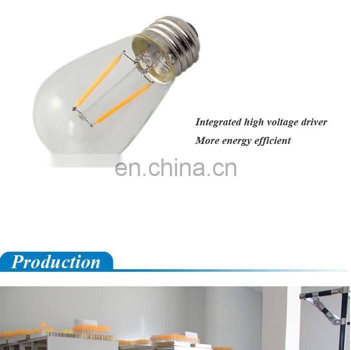 Langma 4W 6W 8W Retro screw E27 E26 AC110V AC230V vintage edison filament light bulb ST64 st58 led CE/Rohs/UL certified