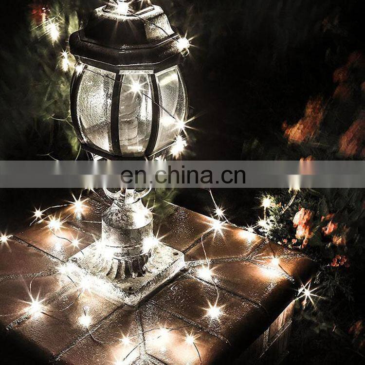 IP65 2020 amazon USB battery box New Fairy Music Christmas LED Copper holiday string Lights With Remote Control