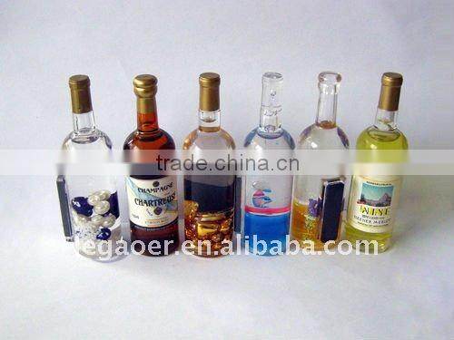 Tooth Shaped Acrylic Small Sand Timer Fridge Magnet