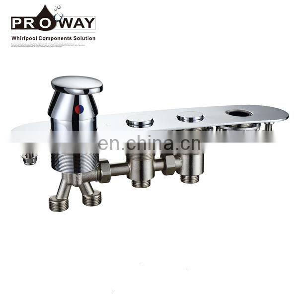 High Quality Deck Plated 3 Way Concealed Shower Faucet Mixer Valve Hot And Cold Bathtub Faucet Mixer
