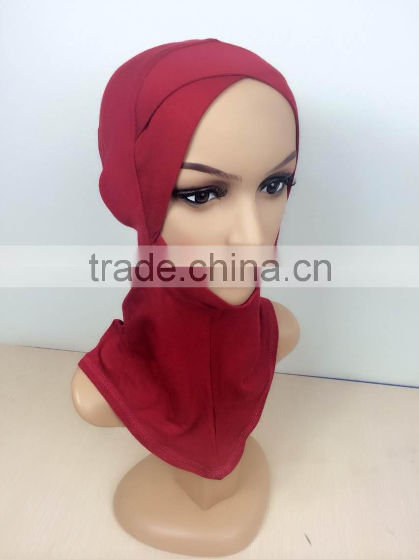 U015 fashion Cover the chin crossover islamic underscarf