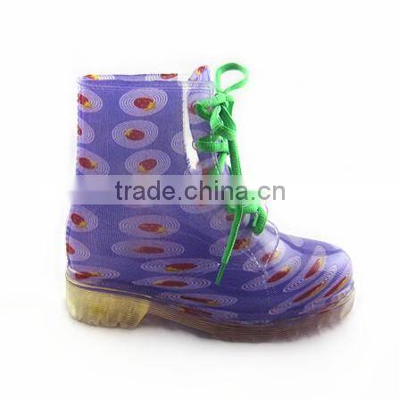 Cute Transparent Martin Boots For Kids