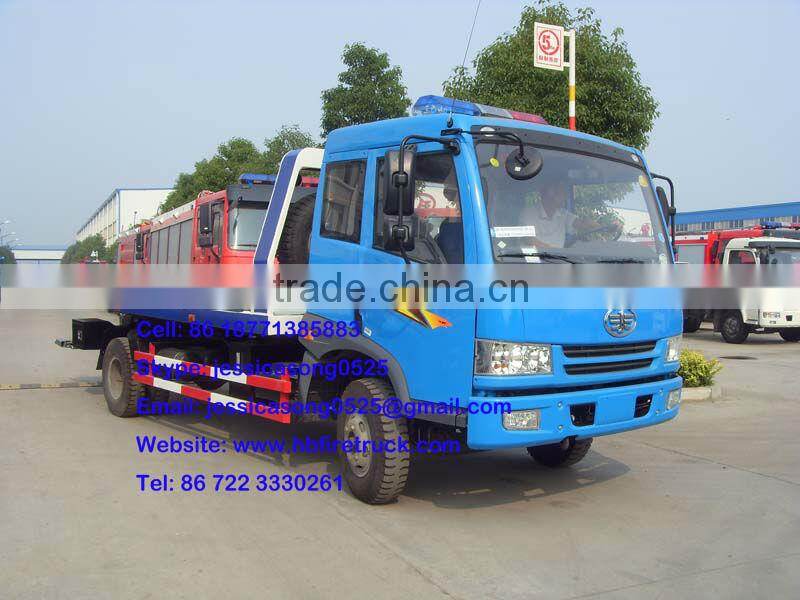 FAW 6m Flatbed Wrecker Truck