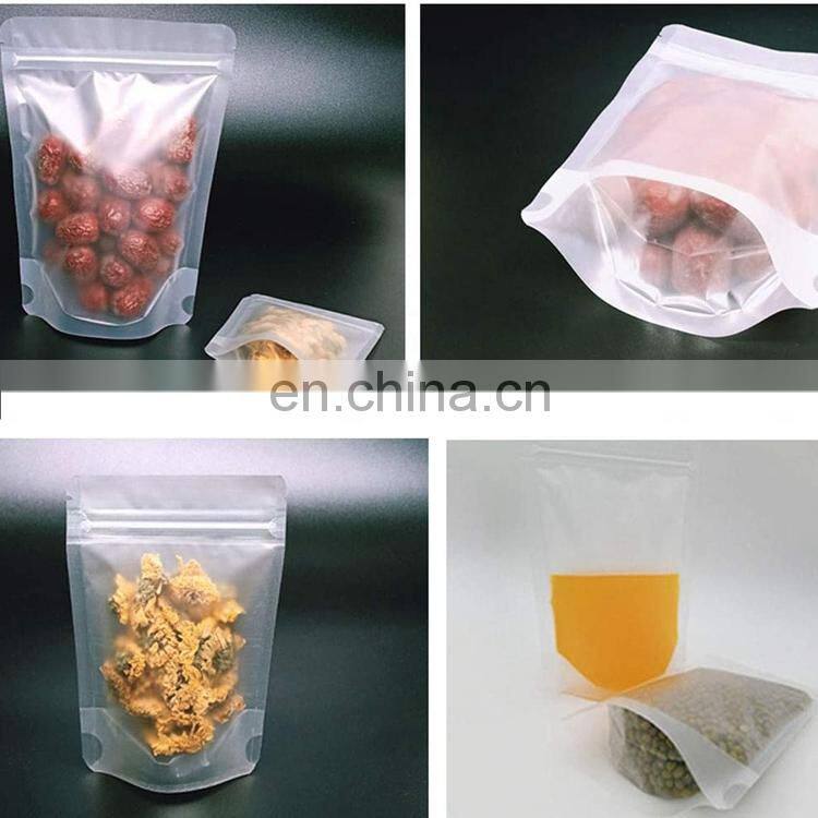 Food Packaging Packing Zip Lock Plastic Bags Standing Up Pouch Food Clear For Zipper Zip Lock