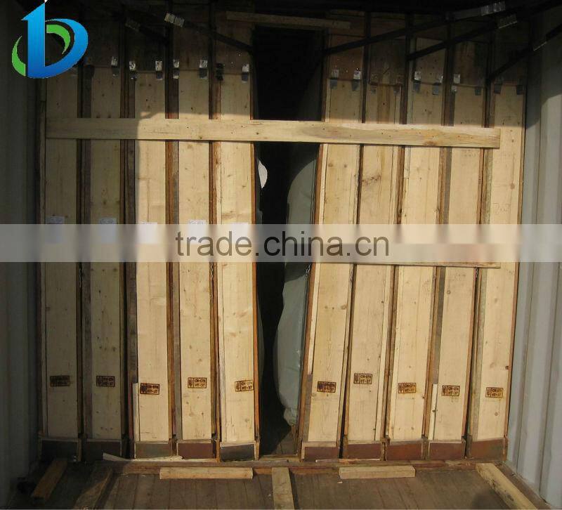 Black painted furniture glass