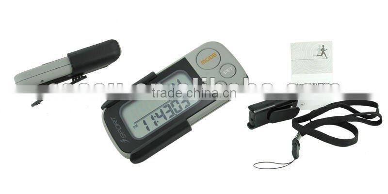Digital Memory calorie step counter g sensor pedometer manual