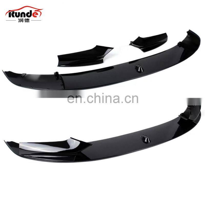 RD For BMW 5-series sports modified MP sub black front lip f10f18 modified bright black front dumb black carbon fiber front lip