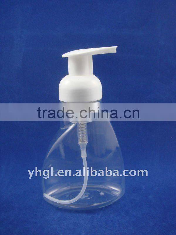 PET hand wash foam pump bottle
