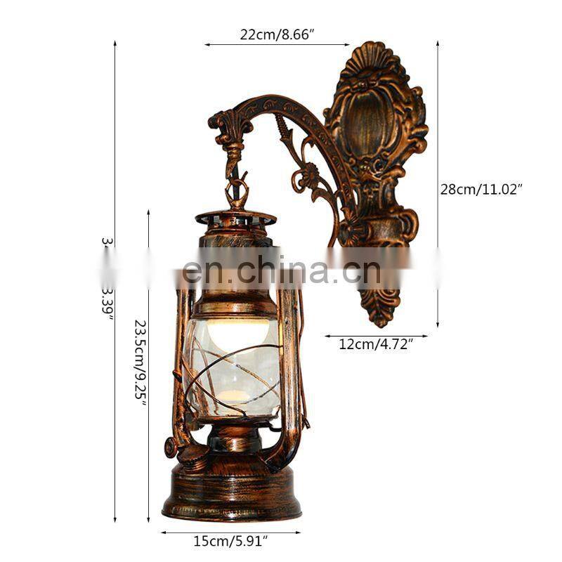 LED Vintage Wall Lamp Retro Kerosene Wall Light European Antique Style Luminaire Wall Lamps