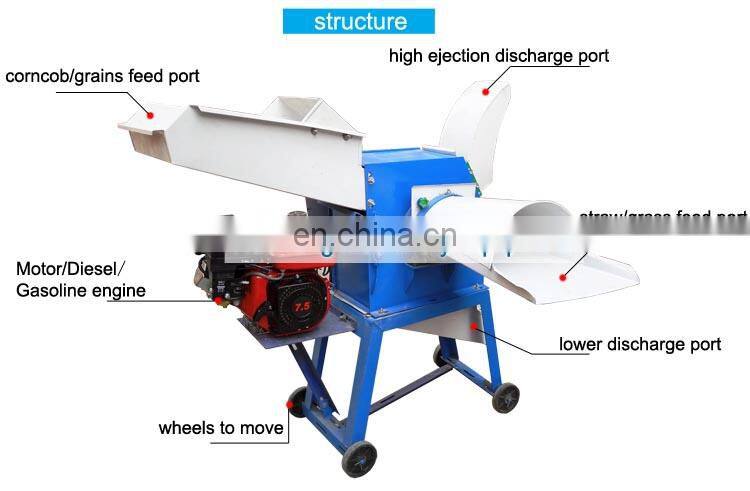 Buy Online Agricultural Used Mini Electric Chaff Hay Cutter Machine For Sale
