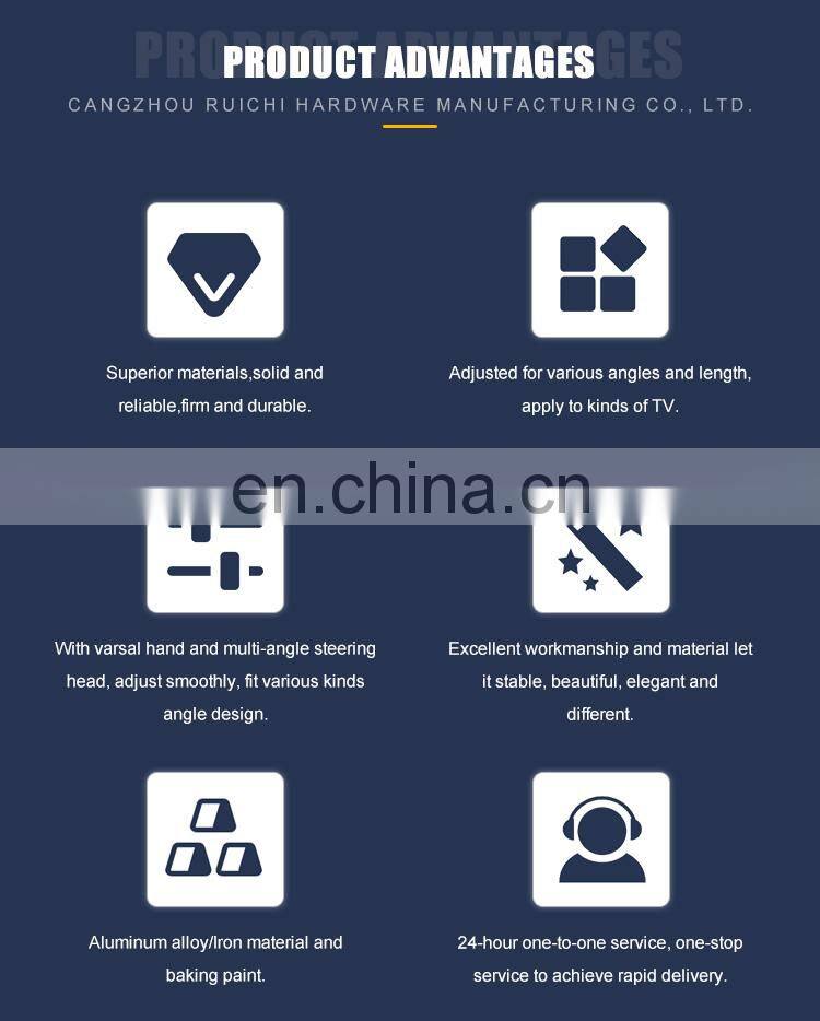 Single Arm Full Motion Factory-priced Swivel TV Wall Brackets Stand for 26-55"