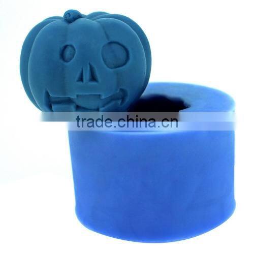 Halloween Pumpkin Creator Handmade soap mold silicone rubber candle molds LZ0119