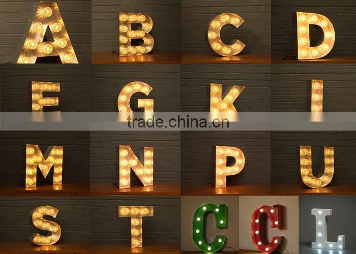 ACS 5ft height large metal LED love marquee letters