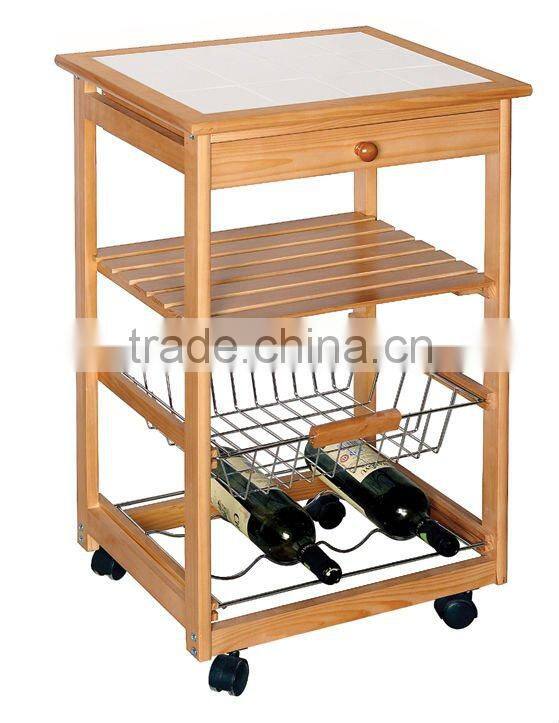 stainless steel kitchen trolley
