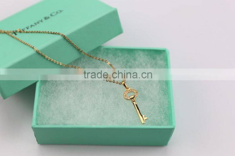 Christmas key pendant necklace