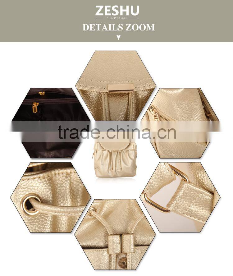 pu school backpack laptop backpack 2016 new fashion backpack