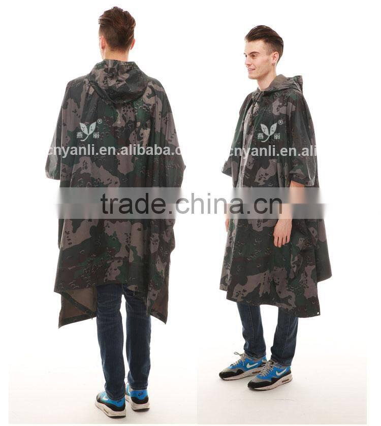 YANLI military poncho raincoat for army or tactical use