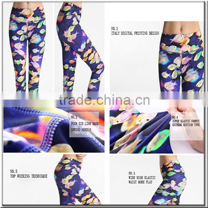 (Factory/low MOQ) Performance Activewear Printed Yoga Leggings
