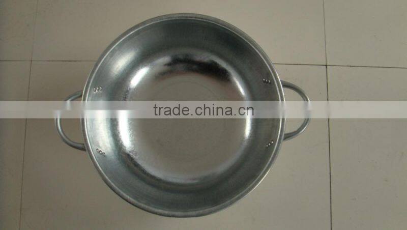 galvanized zinc basin for wash vegetable