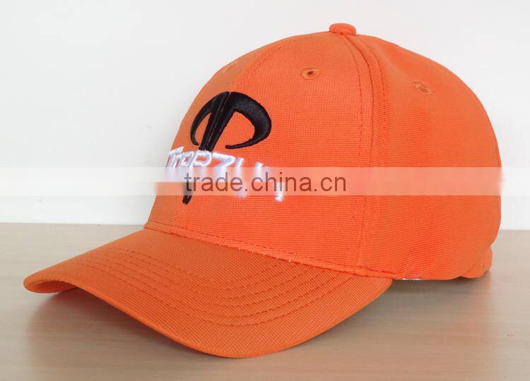 6 panel fitted cap flexfit with embroidery logo