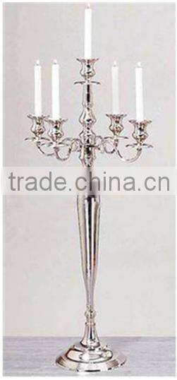 Silver & black Candelabra for wedding Decoration