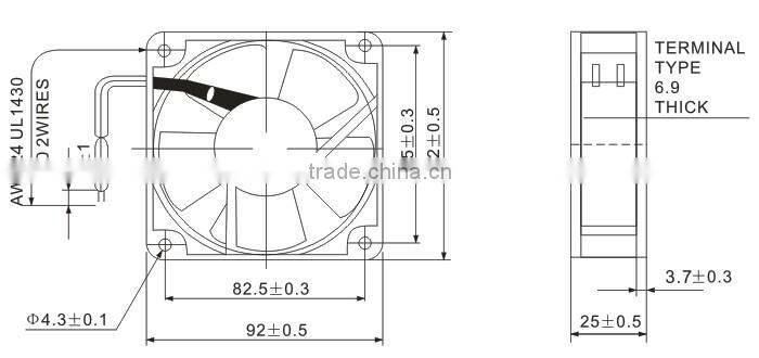 Salzer PD90B-220 external rotor axial fan