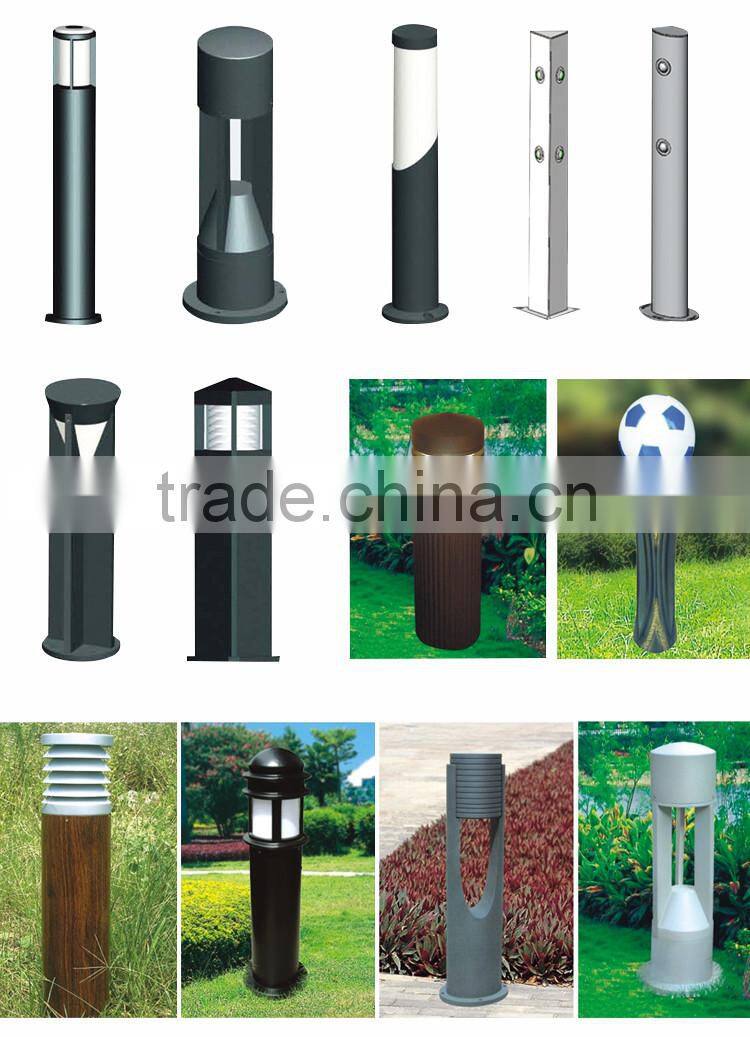 ligth powered lawn light powered outdoor lamp post glass garden led light classic lamp