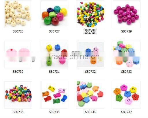 SB0711 Natural Round Burly Wood Beads ,Wood Grain Beads,Wooden Round beads