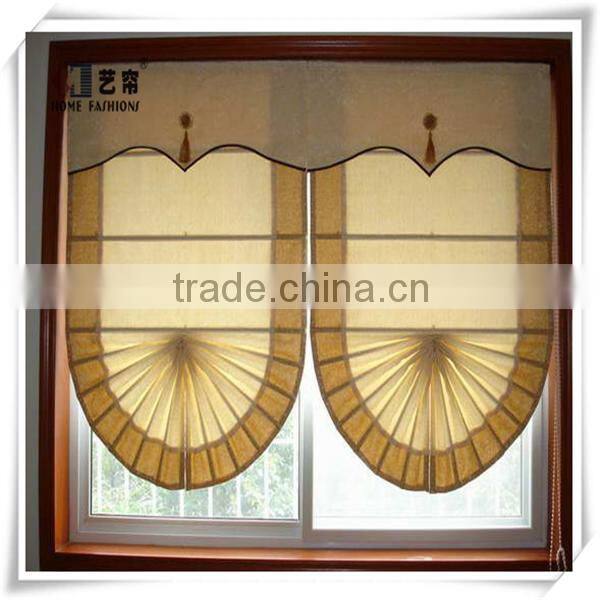 Yilian 2015 New Design Linen And Cotton Roman Blinds